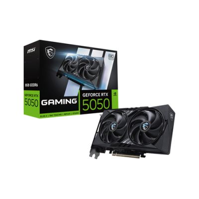 MSI GeForce RTX 5050 8G GAMING OC, GeForce RTX 5050, 8 GB, GDDR6, 128 Bit, 7680 x 4320 Pixels, PCI E