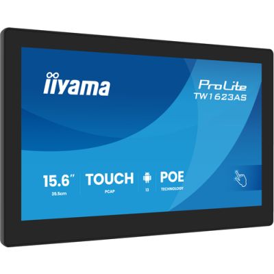 iiyama TW1623AS-B3P, Interactief flatscreen, 39,6 cm (15.6"), LED, 1920 x 1080 Pixels, Wifi, 24/7