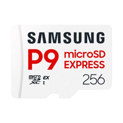 Samsung P9 Express microSDXC™ Express Card 256GB, 256 GB, MicroSDXC, UHS-I, 800 MB/s, Class 1 (U1),