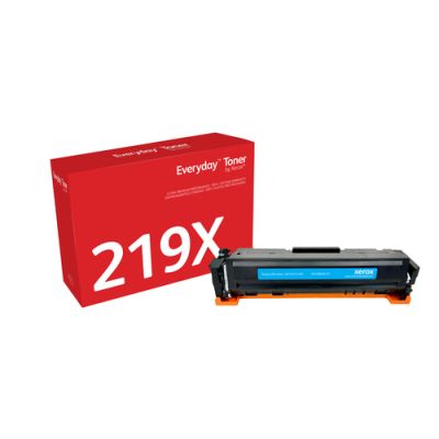 Everyday™ Cyaan Toner van is compatibel met HP 219X (W2191X), Hoge capaciteit, 2500 pagina's, Cyaan