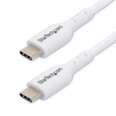 StarTech.com USB2CC2MNCWHE2PK, 2 m, USB C, USB C, USB 2.0, 0,48 Gbit/s, Wit
