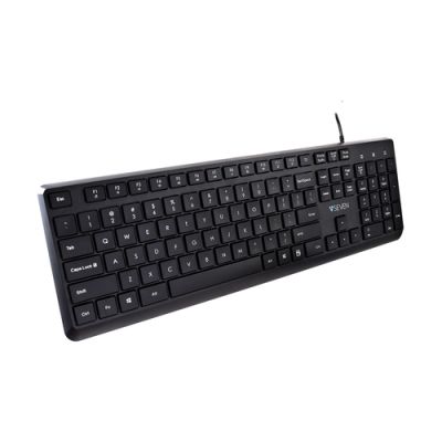 V7 KU350US, Volledige grootte (100%), Bedraad, USB, QWERTY, Zwart