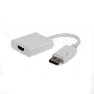 Gembird A-DPM-HDMIF-002-W, 0,1 m, DisplayPort, HDMI Type A (Standaard), Mannelijk, Vrouwelijk, Wit