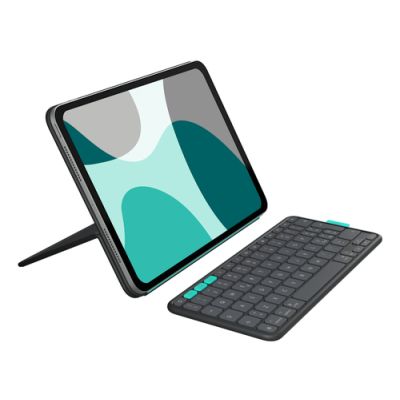 Logitech Flip Folio, QWERTZ, Zwitsers, 1,8 cm, 1 mm, Apple, iPad Pro 11-inch (M4), iPad Air 11-inch