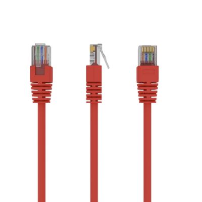Gembird PP12-2M/R, 2 m, Cat5e, U/UTP (UTP), RJ-45, RJ-45, Rood