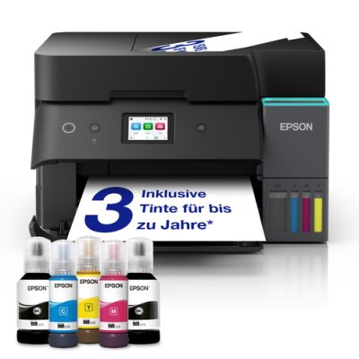 Epson EcoTank ET-4950, Inkjet, Afdrukken in kleur, 4800 x 1200 DPI, A4, Direct printen, Zwart