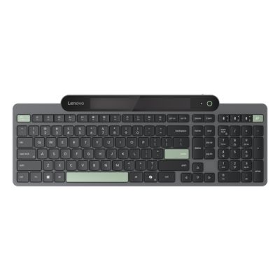 Lenovo 4Y41R69515, Volledige grootte (100%), Draadloos, Bluetooth, Plunger key switch, Zwart, Groen