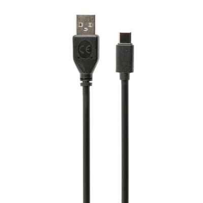 Gembird Kabel / Adapter, 1,8 m, USB A, USB C, USB 2.0, Mannelijk/Mannelijk, Zwart