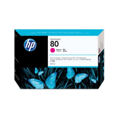 HP 80 magenta DesignJet inktcartridge, 350 ml, HP Designjet 1000 printerserie, Thermische inkjet, Ma