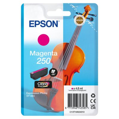 Epson 250 Violin Claria Photo HD, Magenta, 4,8 ml, 1 stuk(s), Enkele verpakking