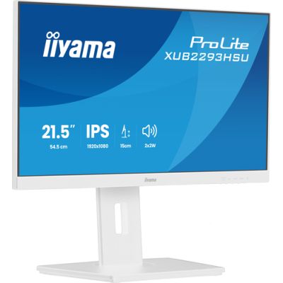 iiyama ProLite XUB2293HSU-W7, 54,6 cm (21.5"), 1920 x 1080 Pixels, Full HD, LED, 1 ms, Wit