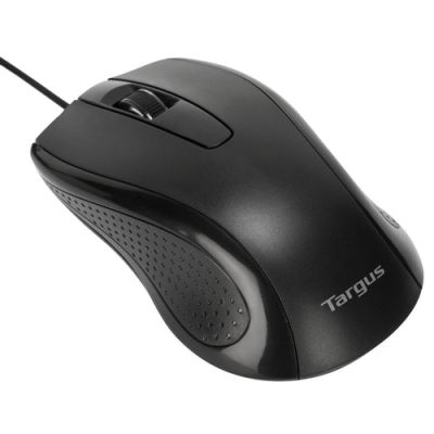Targus AMU81AMGL, Ambidextrous, Optisch, USB Type-A, 1000 DPI, Zwart