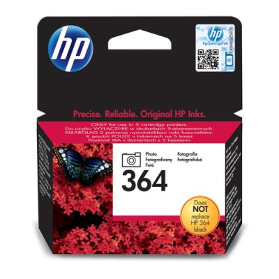 HP 364 originele fotoinktcartridge, Normaal rendement, Pigmentgebaseerde inkt, 130 pagina's, 1 stuk(
