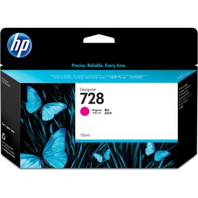 HP 728 magenta DesignJet inktcartridge, 130 ml, Pigmentgebaseerde inkt, 130 ml, 1 stuk(s)