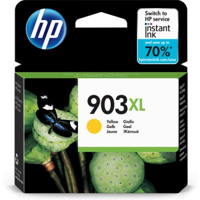 HP 903XL originele high-capacity gele inktcartridge, Hoog (XL) rendement, Inkt op pigmentbasis, 8,5