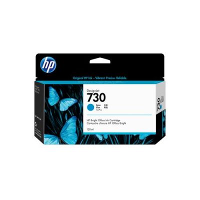 HP 730 cyaan DesignJet inktcartridge, 130 ml, Normaal rendement, Pigmentgebaseerde inkt, 130 ml, 1 s