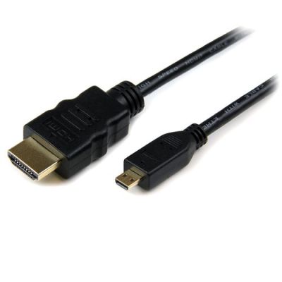 StarTech.com 1m High Speed HDMI Kabel met Ethernet HDMI naar HDMI Micro M/M, 1 m, HDMI Type A (Stand