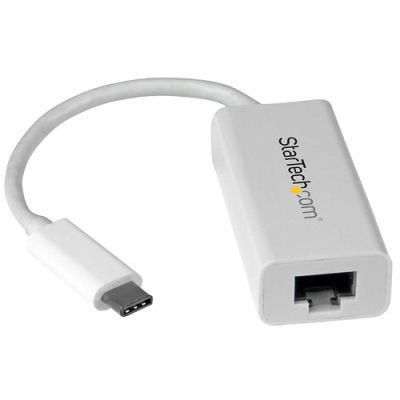 StarTech.com USB-C naar Gigabit Ethernet netwerkadapter - USB 3.0 - wit, Bedraad, USB Type-C, Ethern