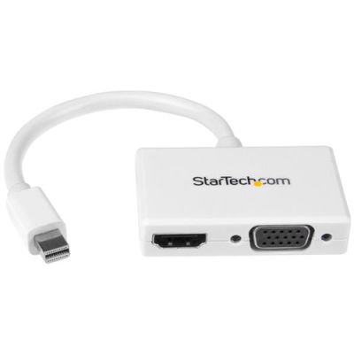StarTech.com A/V-reisadapter: 2-in-1 Mini DisplayPort naar HDMI- of -VGA-converter wit, 0,15 m, 1920