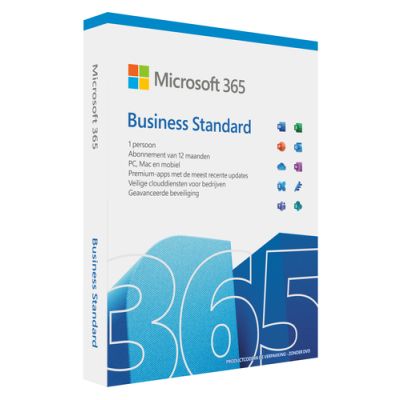 Microsoft 365 Business Standard, 1 licentie(s), 1 jaar, Abonnement