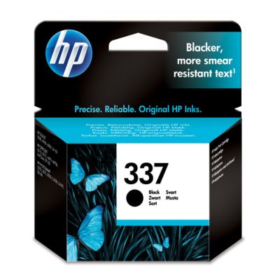HP 337 originele zwarte inktcartridge, Normaal rendement, Inkt op pigmentbasis, 420 pagina's, 1 stuk