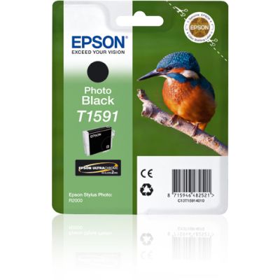 Epson T1591 Photo Black, Pigmentgebaseerde inkt, 17 ml, 9100 pagina's, 1 stuk(s)