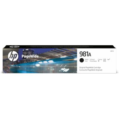 HP 981A originele zwarte PageWide cartridge, Normaal rendement, Inkt op pigmentbasis, 69 ml, 6000 pa