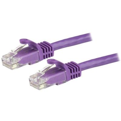 StarTech.com CAT6 kabel patchkabel snagless RJ45 connectors koperdraad ETL 1,5 m paars, 1,5 m, Cat6,