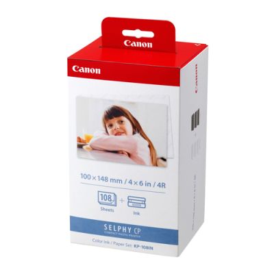 Canon KP-108IN, Inkjet, Rood, Wit, 108 vel, Canon SELPHY Compact, 101,6 mm, 152,4 mm