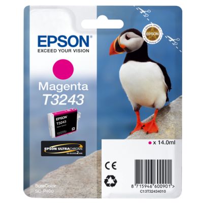 Epson T3243 Magenta, Inkt op pigmentbasis, 14 ml, 980 pagina's, 1 stuk(s)