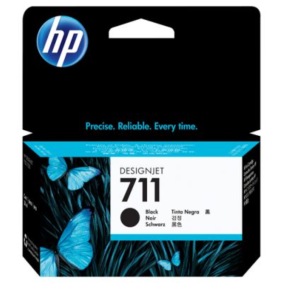 HP 711 zwarte DesignJet inktcartridge, 38 ml, Kleurstofsublimatie-inkt, 1 stuk(s)