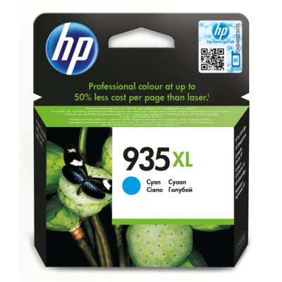 HP 935XL originele high-capacity cyaan inktcartridge, Hoog (XL) rendement, Inkt op pigmentbasis, 9,5 ml, 825 pagina's, 1 stuk(s)