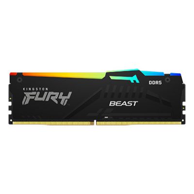 Kingston Technology FURY Beast RGB, 32 GB, 1 x 32 GB, DDR5, 5600 MHz, 288-pin DIMM