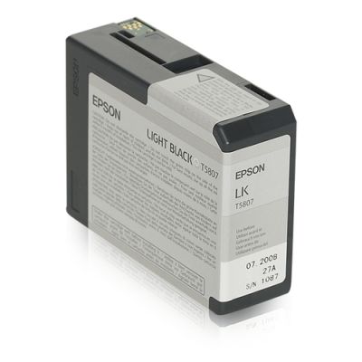 Epson inktpatroon Light Black T580700, Inkt op pigmentbasis, 80 ml, 1 stuk(s)