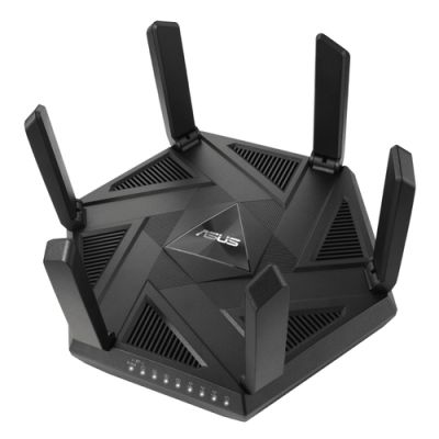 ASUS RT-AXE7800, Wi-Fi 6E (802.11ax), Tri-band (2,4 GHz / 5 GHz / 6 GHz), Ethernet LAN, Zwart, Route