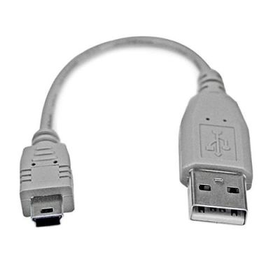StarTech.com 15cm Mini USB 2.0 Kabel A naar Mini B, 0,152 m, USB A, Mini-USB B, USB 2.0, Mannelijk/M