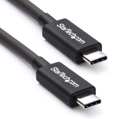 StarTech.com Thunderbolt 3 (40Gbps) USB-C kabel Thunderbolt, USB en Displayport compatibel 0.5m, Man