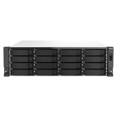 QNAP TS-h2287XU-RP, NAS, Rack (3U), Intel Xeon E, E-2336, Zwart, Wit