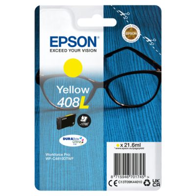 Epson Singlepack Yellow 408L DURABrite Ultra Ink, Hoog (XL) rendement, Inkt op pigmentbasis, 21,6 ml