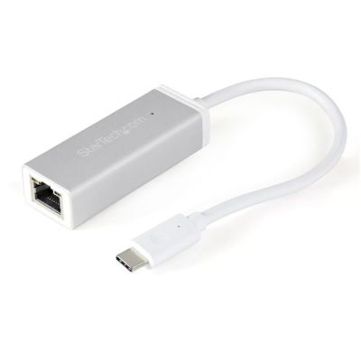 StarTech.com USB-C naar gigabit netwerkadapter - zilver, Bedraad, USB, Ethernet, 5000 Mbit/s, Zilver