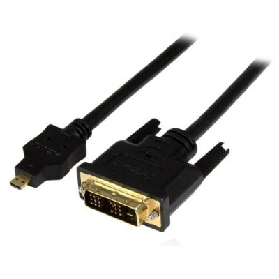 StarTech.com 2 m micro HDMI-naar-DVI-D-kabel M/M, 2 m, Micro-HDMI, DVI-D, Mannelijk, Mannelijk, Rech