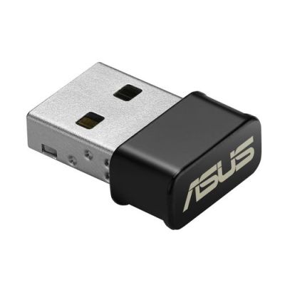 ASUS USB-AC53 Nano, Draadloos, USB, WLAN, Wi-Fi 5 (802.11ac), 867 Mbit/s, Zwart, Roestvrijstaal