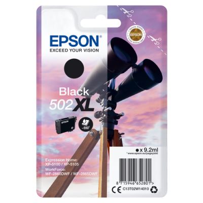 Epson Singlepack Black 502XL Ink, Hoog (XL) rendement, Inkt op pigmentbasis, 9,2 ml, 550 pagina's, 1