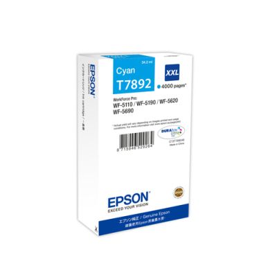 Epson Ink Cartridge XXL Cyan, Extra (Super) hoog rendement, 1 stuk(s)
