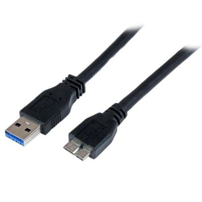 StarTech.com 1 m gecertificeerde SuperSpeed USB 3.0 A-naar-micro-B-kabel M/M, 1 m, USB A, Micro-USB