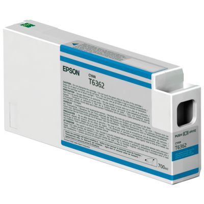 Epson inktpatroon Cyan T636200 UltraChrome HDR 700 ml, 700 ml, 1 stuk(s)