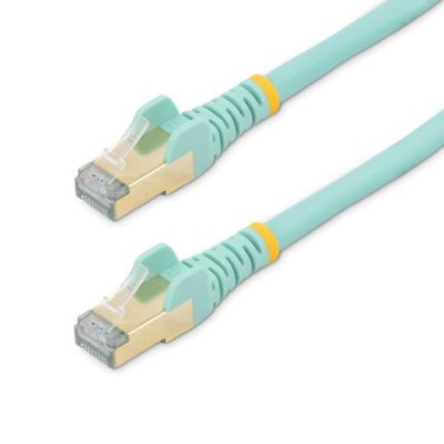 StarTech.com 2m aqua Cat6a Ethernet netwerkkabel shielded (STP) Cat6a patchkabel Cat 6a, 2 m, Cat6a,