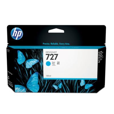 HP 727 cyaan DesignJet inktcartridge, 130 ml, Normaal rendement, Pigmentgebaseerde inkt, Pigmentgeba