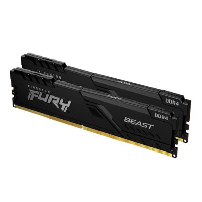Kingston Technology FURY Beast, 16 GB, 2 x 8 GB, DDR4, 3200 MHz, 288-pin DIMM