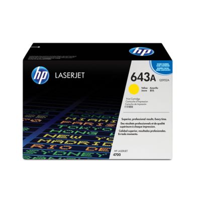 HP 643A originele gele LaserJet tonercartridge, 10000 pagina's, Geel, 1 stuk(s)